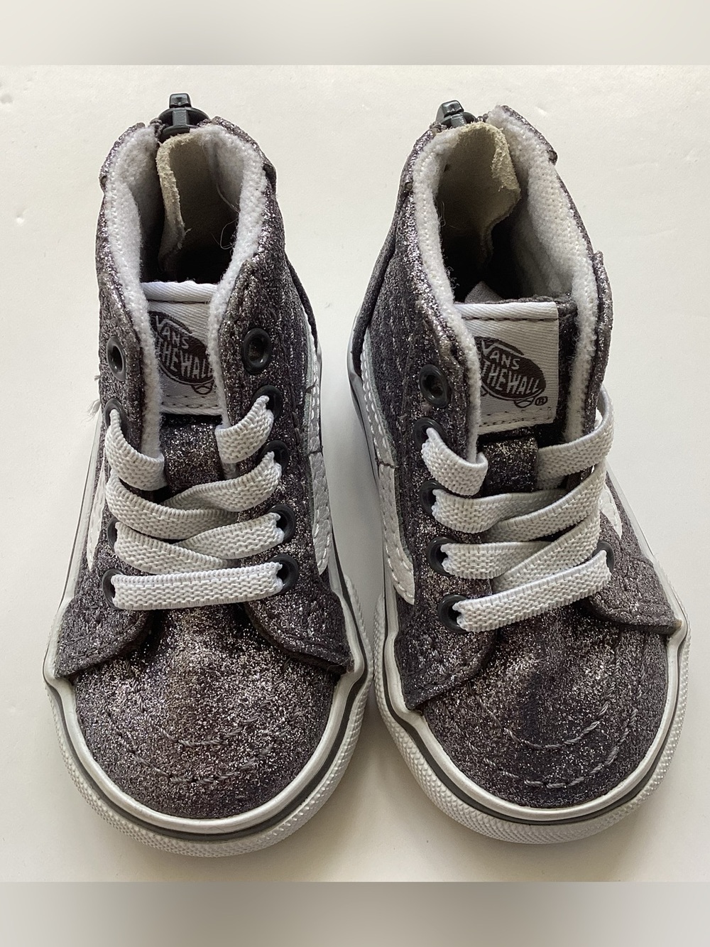 Vans Sk8-Hi Zip Glitter Toddler Shoe